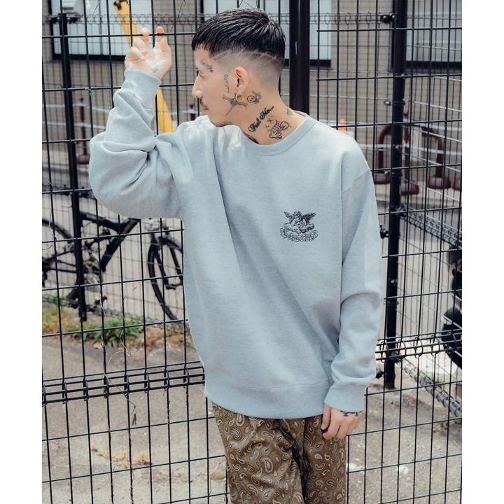 SALE セール サブサエティ スウェット SUBCIETY Angevil sweatshirt subciety メンズ トレーナー クルーネックスウェット 裏起毛_3