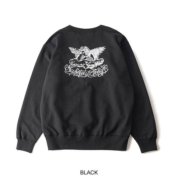 SALE セール サブサエティ スウェット SUBCIETY Angevil sweatshirt subciety メンズ トレーナー クルーネックスウェット 裏起毛_6