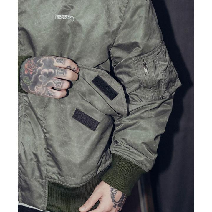 サブサエティ ジャケット SUBCIETY CWU-36P subciety メンズ ブルゾン 中綿ジャケット ミリタリージャケット 送料無料 ストリートの画像