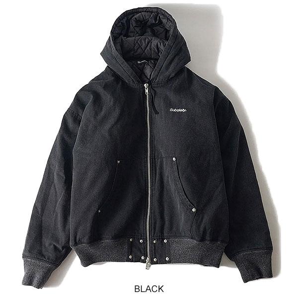 SUBCIETY サブサエティ Hooded jkt subciety メンズ ジャケット フードジャケット フェイクレザー ダック 送料無料 ストリート atfjkt Subciety（サブサエティ） ジャケット SUBCIETY Hooded jkt subciety