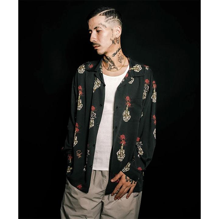 Subciety（サブサエティ） シャツ SUBCIETY Spider lily aloha shirt
