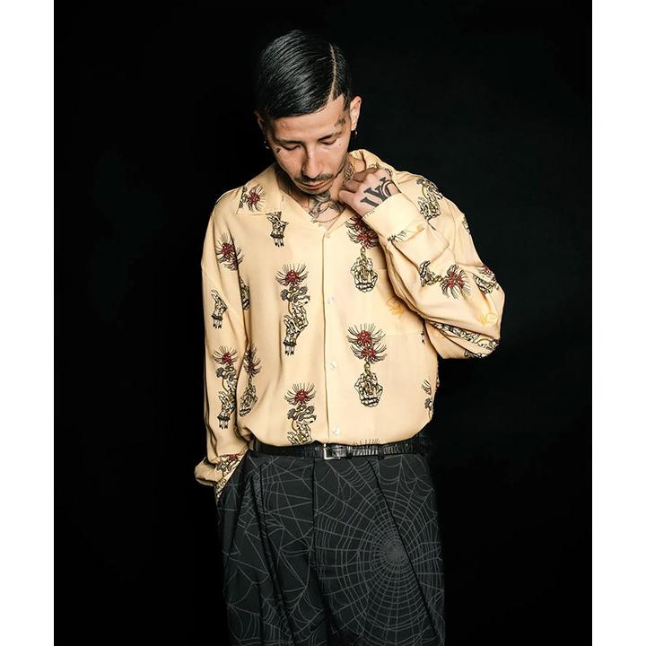 Subciety（サブサエティ） シャツ SUBCIETY Spider lily aloha shirt