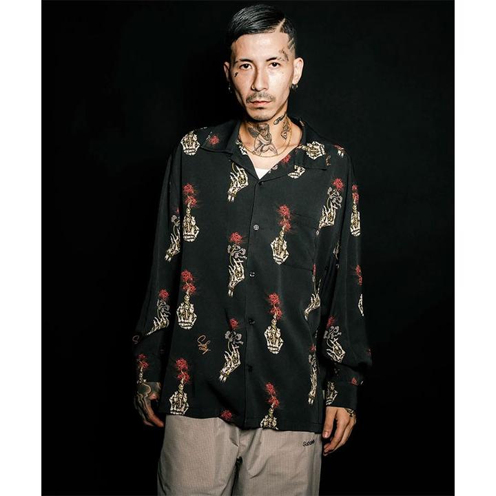 Subciety（サブサエティ） シャツ SUBCIETY Spider lily aloha shirt