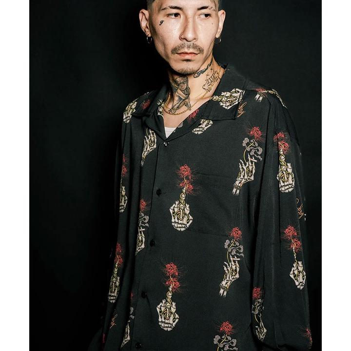 Subciety（サブサエティ） シャツ SUBCIETY Spider lily aloha shirt