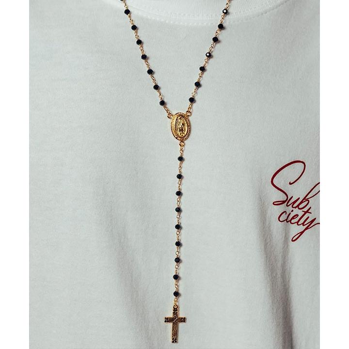 サブサエティ ネックレス SUBCIETY Rosary necklace subciety メンズ ロザリオ ビーズ チェーン 送料無料 ストリート