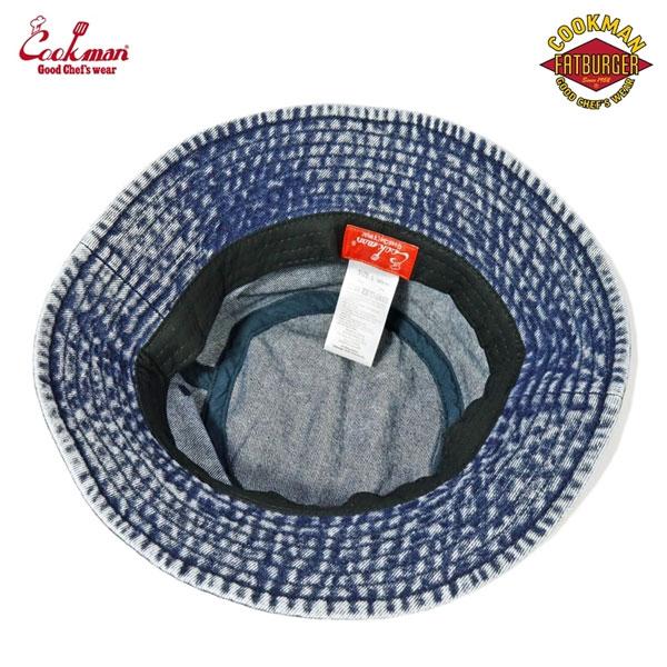 COOKMAN（クックマン） ハット COOKMAN Bucket Hat Snow Washed Denim