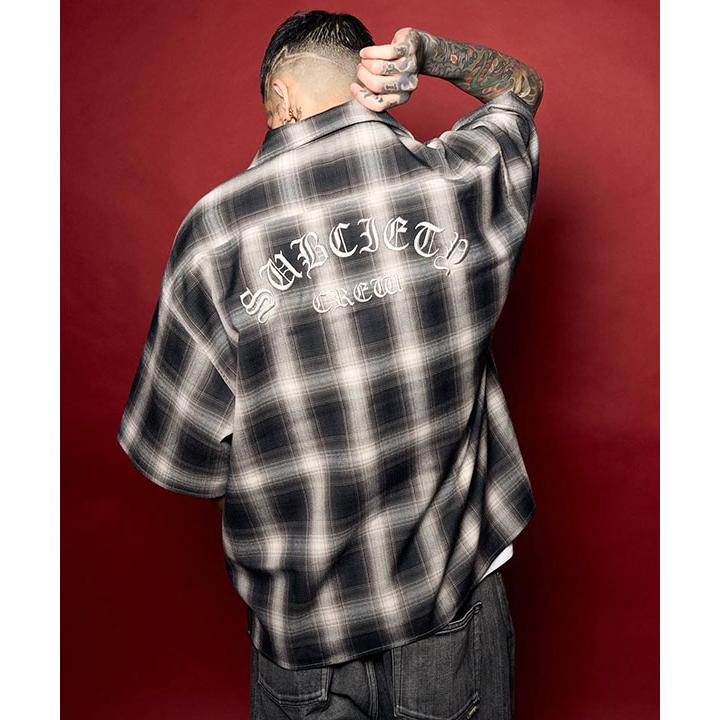 Subciety（サブサエティ） シャツ SUBCIETY Ombre check shirt メンズ