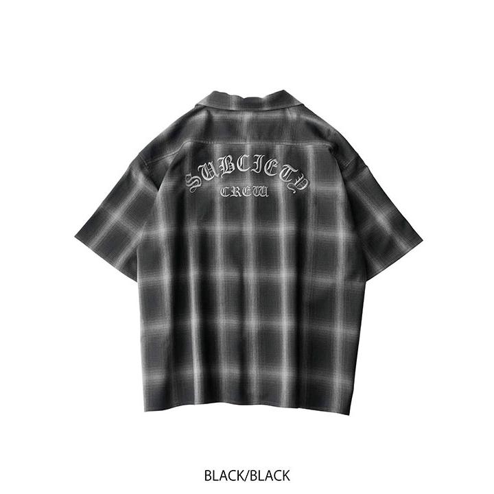 Subciety（サブサエティ） シャツ SUBCIETY Ombre check shirt メンズ