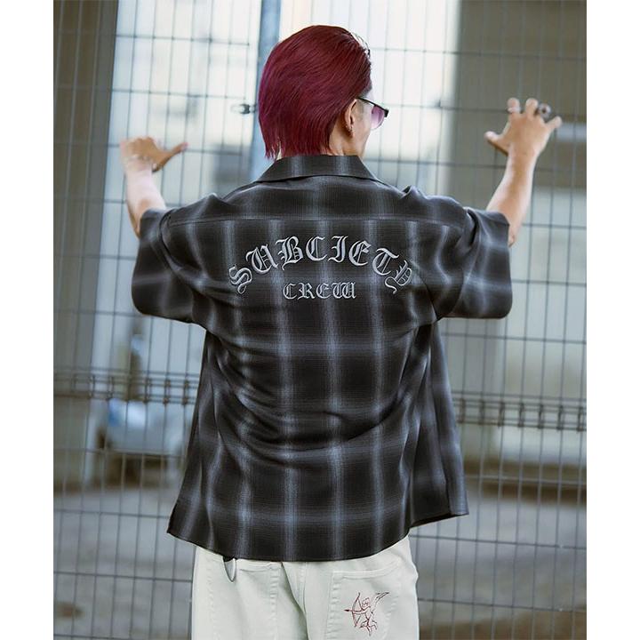 Subciety（サブサエティ） シャツ SUBCIETY Ombre check shirt メンズ