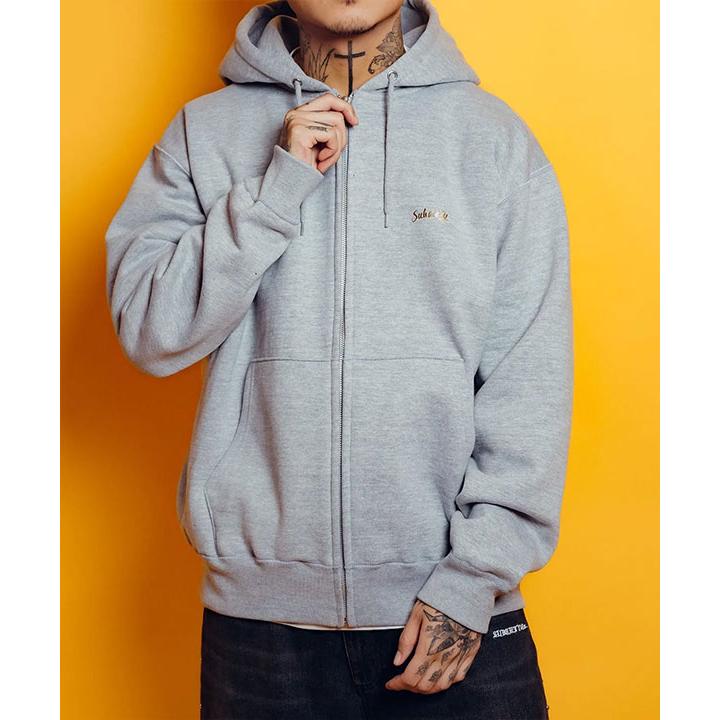 サブサエティ パーカー SUBCIETY Guadalupe zip hoodie subciety メンズ ジップパーカー スウェット ヘビーウェイト 裏起毛 送料無料