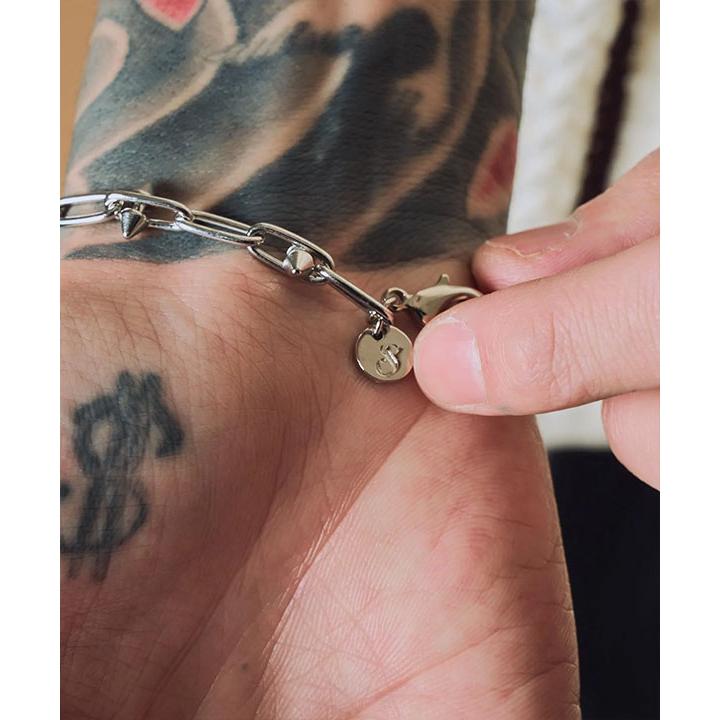 サブサエティ ブレスレット SUBCIETY Spike chain bracelet subciety メンズ チェーンブレスレット スパイクチェーン ジュエリーの画像
