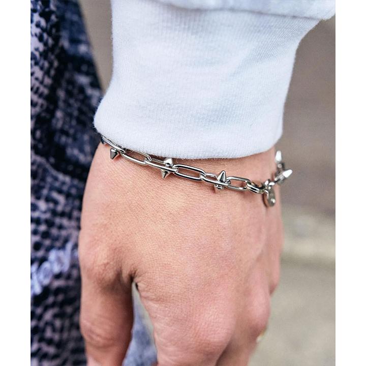 サブサエティ ブレスレット SUBCIETY Spike chain bracelet subciety メンズ チェーンブレスレット スパイクチェーン ジュエリーの画像
