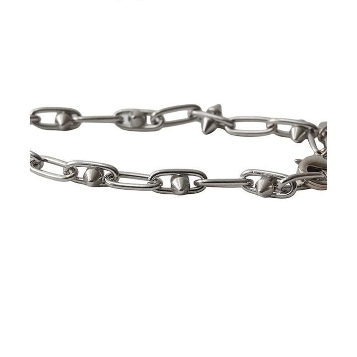 サブサエティ ブレスレット SUBCIETY Spike chain bracelet subciety メンズ チェーンブレスレット スパイクチェーン ジュエリーの画像