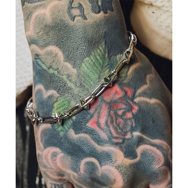 サブサエティ ブレスレット SUBCIETY Spike chain bracelet subciety メンズ チェーンブレスレット スパイクチェーン ジュエリーの画像