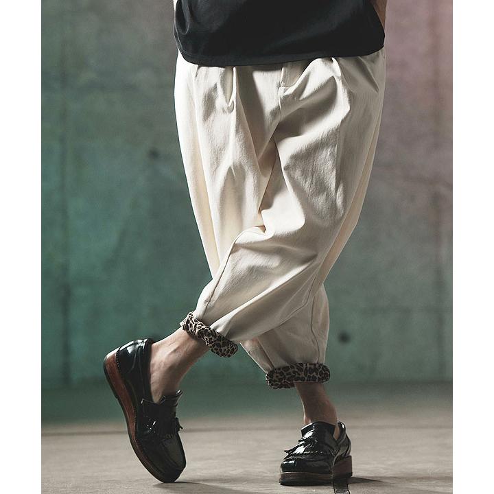 2024 春夏 2nd 先行予約 6月上旬〜中旬入荷予定 グリムクラップ パンツ GLIMCLAP Color scheme design & balloon silhouette pants -chino cloth fabric-｜artif｜02