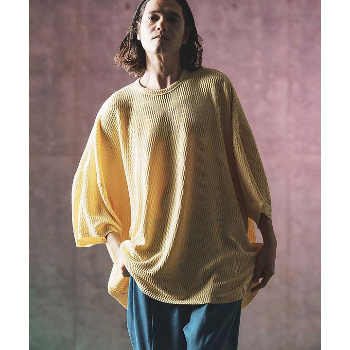 春夏 2nd 先行予約 5月下旬〜6月上旬入荷予定 グリムクラップ Tシャツ GLIMCLAP Jacquard texture T-shirt メンズ 送料無料 【phiten】
