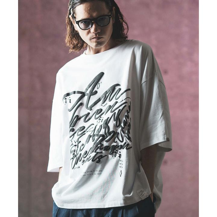 2024 春夏 2nd 先行予約 6月中旬〜下旬入荷予定 グリムクラップ Tシャツ GLIMCLAP Foaming printed oversized T-shirt メンズ 送料無料｜artif｜10