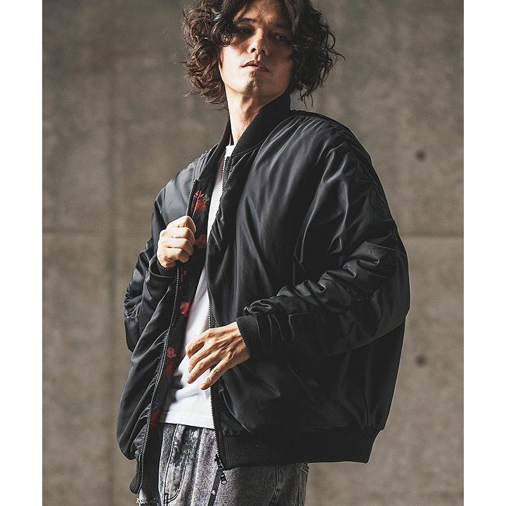 美品 GLIM CLAP リバーシブル フライトジャケット GLIMCLAP グリムクラップ ジャケット GLIMCLAP Reversible flight