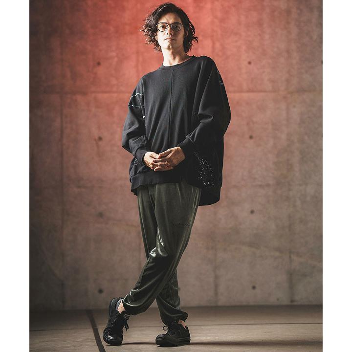 GLIMCLAP グリムクラップ Velor fabric jogger pants メンズ atfpts GLIMCLAP グリムクラップ パンツ GLIMCLAP Velor fabric jogger pants