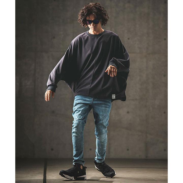 カットソー GLIMCLAP Light-pile Dolman sleeve & oversized pullover atftps GLIMCLAP グリムクラップ カットソー GLIMCLAP Light-pile Dolman