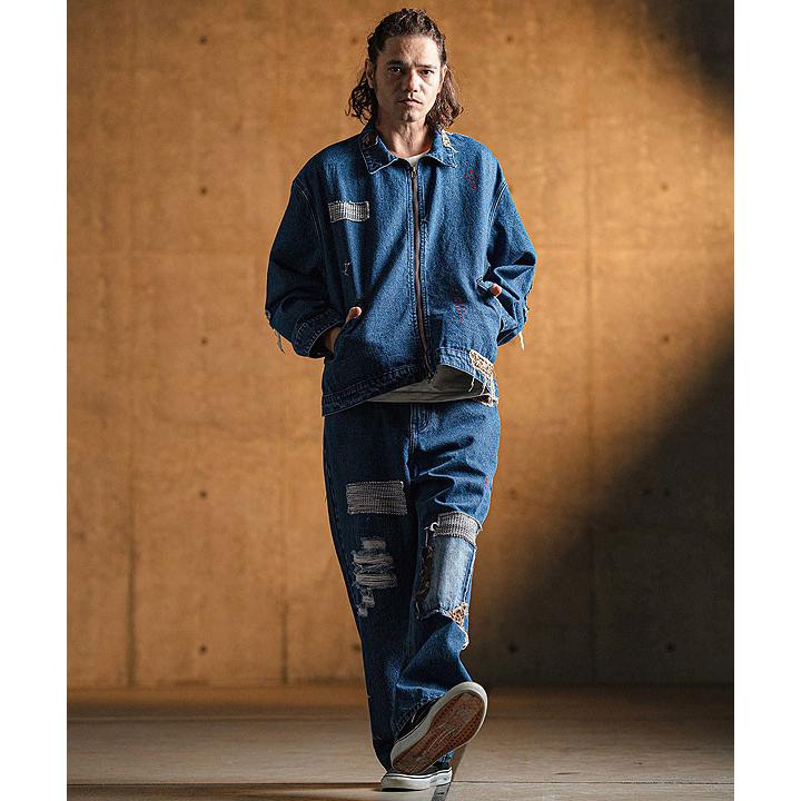 2025 春夏 1st 先行予約 2月上旬〜中旬入荷予定 GLIMCLAP グリムクラップ Distressed denim jacket ジャケット atfjkt GLIMCLAP 2025 春夏 1st 先行予約 2月上旬〜中旬入荷予定 グリム