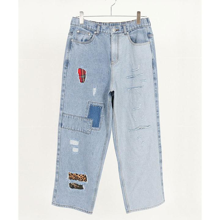 GLIMCLAP グリムクラップ パンツ GLIMCLAP Distressed denim pants