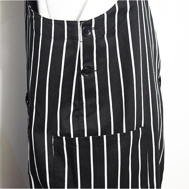 クックマン オーバーオール COOKMAN FISHERMANS BIB OVERALL STRIPE BLACK メンズ 男女兼用 おしゃれ コックマン 爆買_4