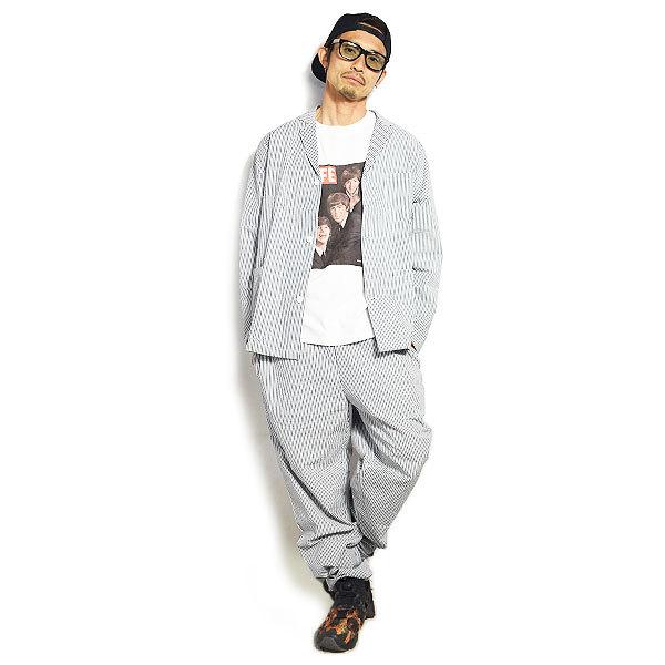 クックマン ラボジャケット シェフパンツ　ストライプ　セットアップ COOKMAN（クックマン） ジャケット LAB.JACKET SEERSUCKER STRIPE