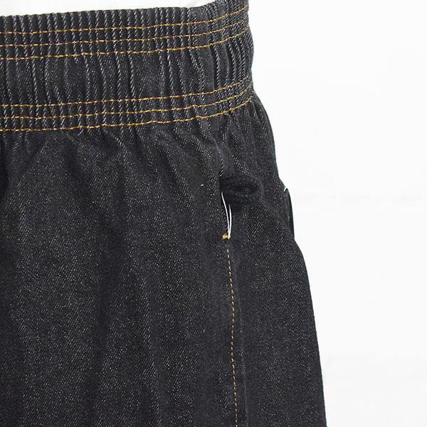 クックマン パンツ COOKMAN Chef Pants Semiwide Denim Black -BLACK- メンズ シェフパンツ イージーパンツ セミワイド｜artif｜05