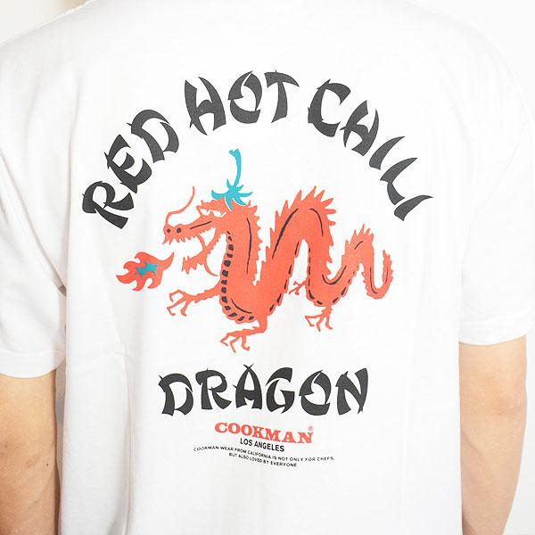 クックマン Tシャツ COOKMAN T-shirts Chili Dragon -WHITE- メンズ 半袖 アメリカ 西海岸 シェフウェア ストリート｜artif｜05