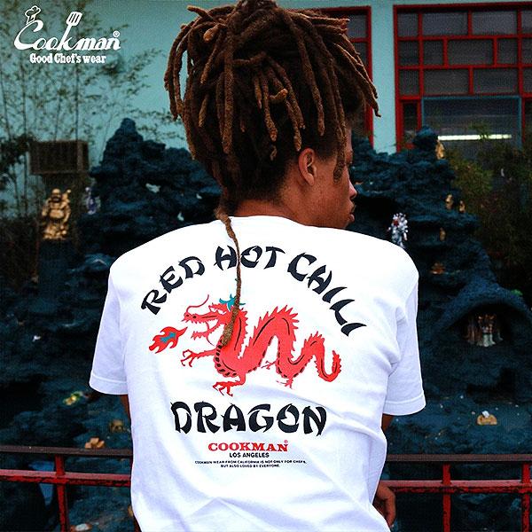 クックマン Tシャツ COOKMAN T-shirts Chili Dragon -WHITE- メンズ 半袖 アメリカ 西海岸 シェフウェア ストリート｜artif｜07