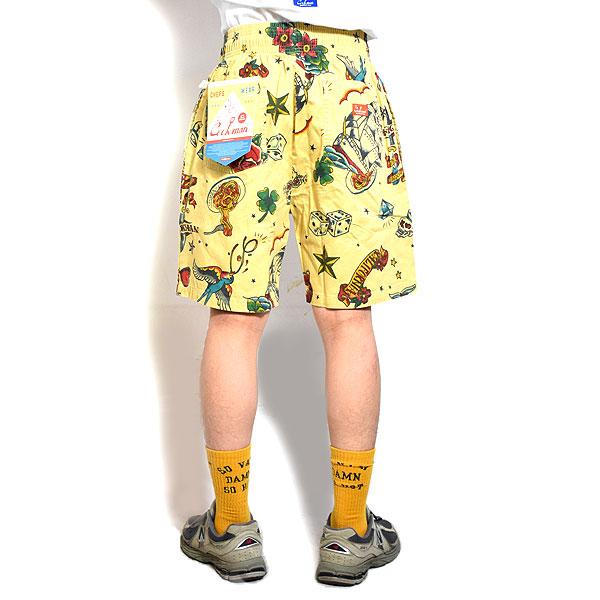 クリーニング済 希少 XL 極美品 クーティー タトゥー 総柄 ショーツ パンツ COOKMAN（クックマン） ショートパンツ COOKMAN Chef Pants Short Old