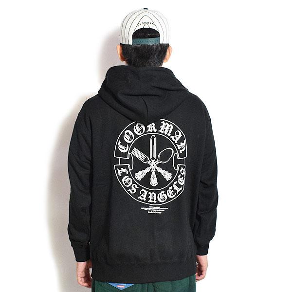 COOKMAN（クックマン） パーカー COOKMAN Zip Hoodie Cutlery -BLACK 