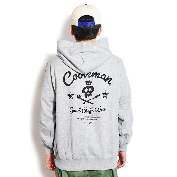 COOKMAN（クックマン） パーカー COOKMAN Zip Hoodie Skull -GRAY