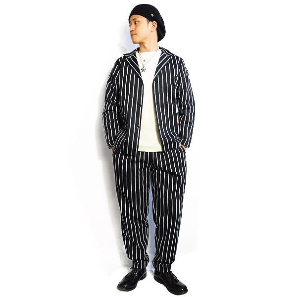 美品✨クックマン COOKMAN ラボジャケット カバーオール ストライプ L Cookman クックマン シェフパンツ Chef pants 公式 ショップ 南