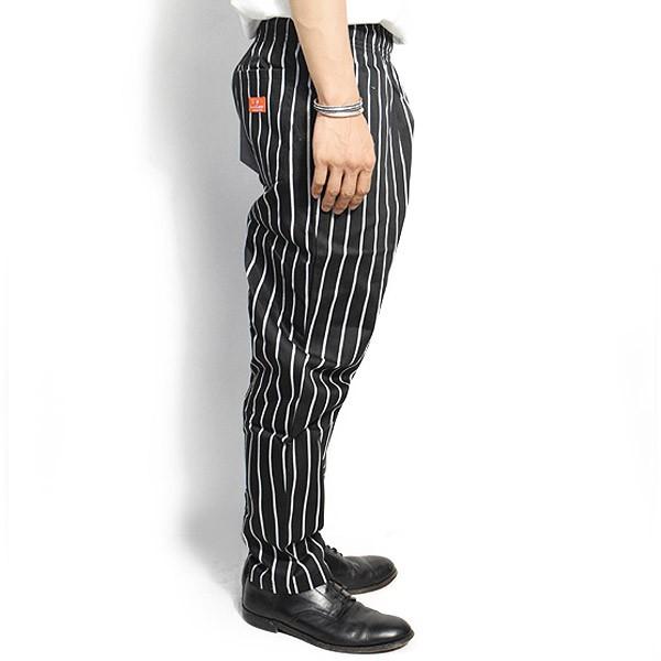 COOKMAN クックマン シェフパンツ CHEF PANTS 02 PIN STRIPE TC BLACK メンズ レディース 男女兼用 イージパンツ コックマンの画像