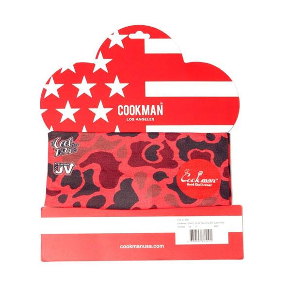 クックマン スカーフ COOKMAN CHEF'S SCARF CAMO RED -DUCK HUNTER-｜artif｜03