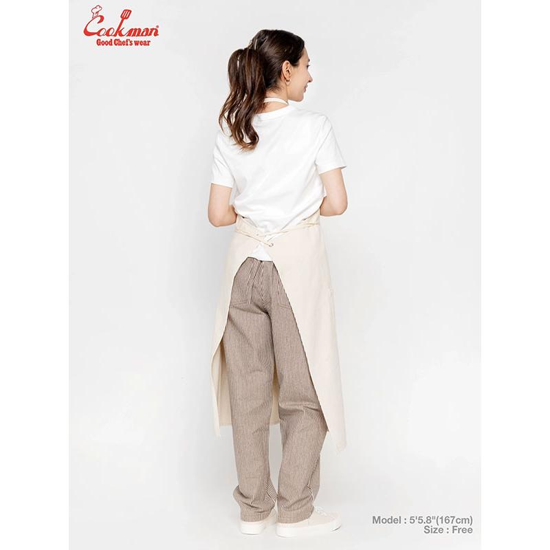 クックマン エプロン COOKMAN Long Apron Denim Natural -OFF WHITE- メンズ ロングエプロン キッチン 厨房 料理 クッキング