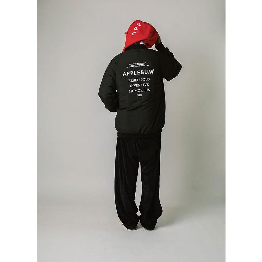 APPLEBUM MA-1ジャケット 黒 ブルゾン スタジャン