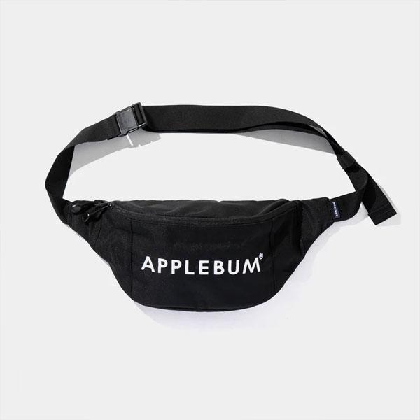 【未使用 完売品】APPLEBUM ボディバック ウエストポーチ ブラック 黒 APPLEBUM（アップルバム） ウエストバッグ APPLEBUM LOGO WAIST BAG