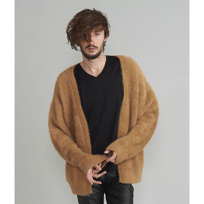 豪華ラッピング無料 ノーアイディー カーディガン No Id フェザーヤーンボタンレスカーディガン メンズ おしゃれ カーディガン サイズ One Proksi Si