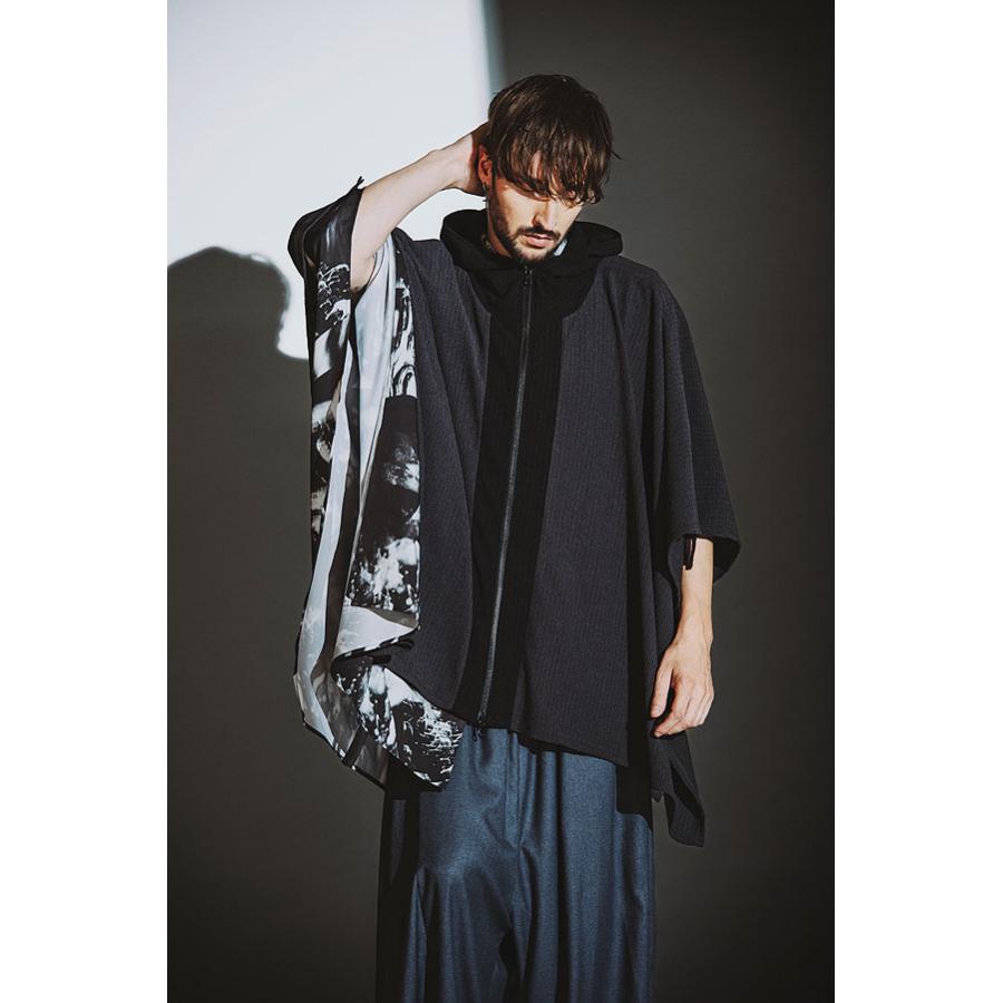 NO ID.（ノーアイディー） ポンチョ NO ID. BLACK ドローストリングス