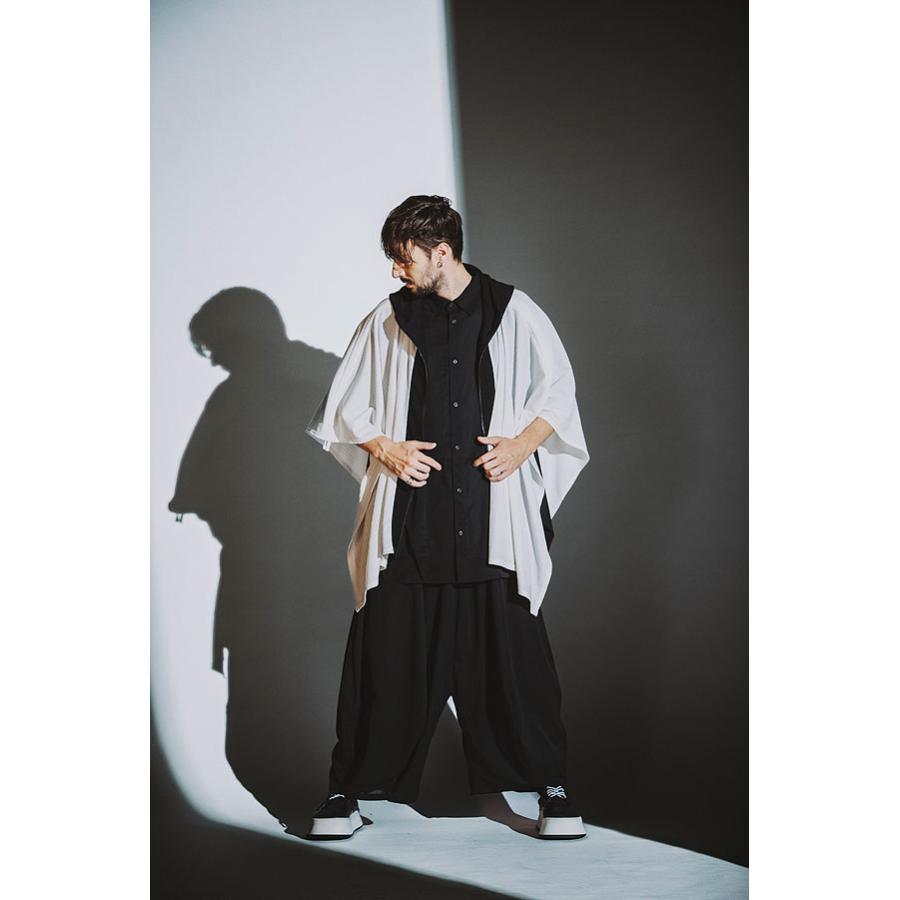 NO ID.（ノーアイディー） ポンチョ NO ID. BLACK ドローストリングス