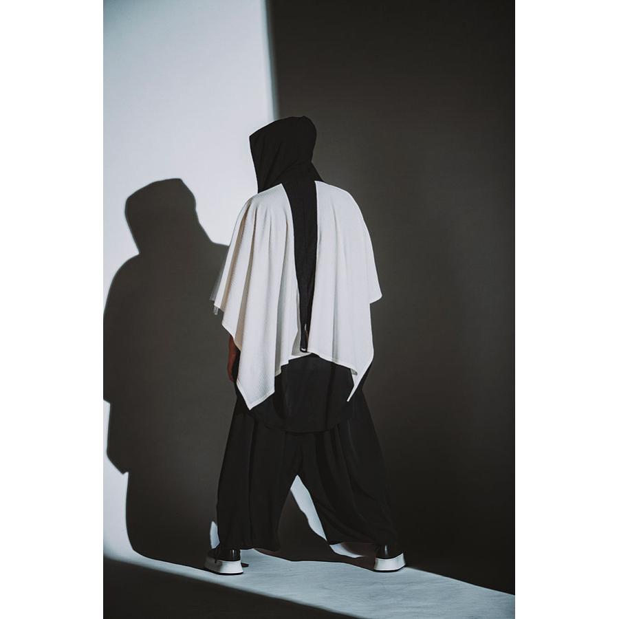 NO ID.（ノーアイディー） ポンチョ NO ID. BLACK ドローストリングス