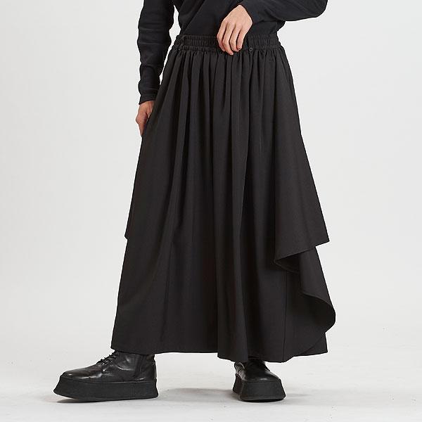 NO ID. BLACK ノーアイディー ギャザーバギードレープトラウザーズ ギャザーバギードレープトラウザーズ – NO ID.