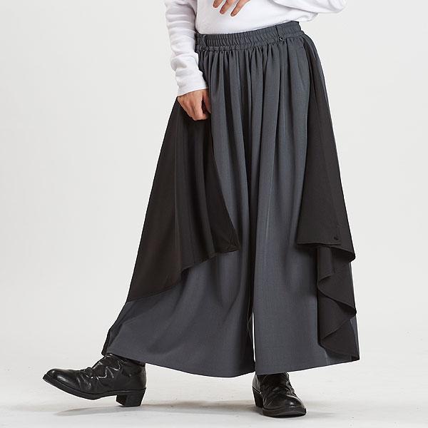 NO ID. BLACK ノーアイディー ギャザーバギードレープトラウザーズ ギャザーバギードレープトラウザーズ – NO ID.