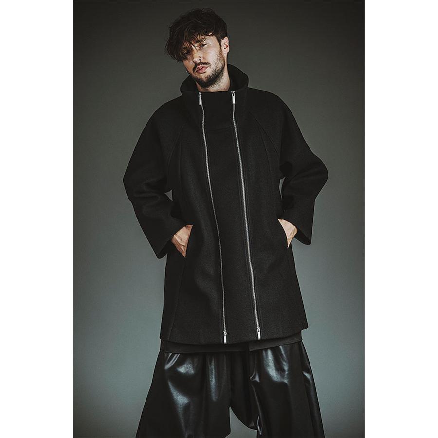 NO ID. ノーアイディー フーデッド レザージャケット 1 ブラック NO ID.（ノーアイディー） ブルゾン アウター メンズ : ZOZOTOWN Yahoo