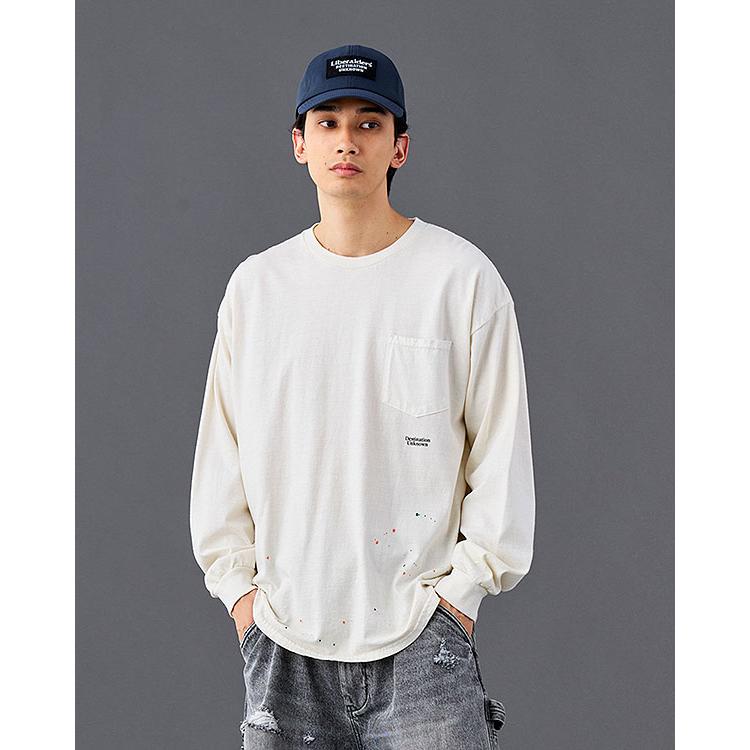 リベレイダース Tシャツ Liberaiders PAINT SPLATTER L/S TEE メンズ 
