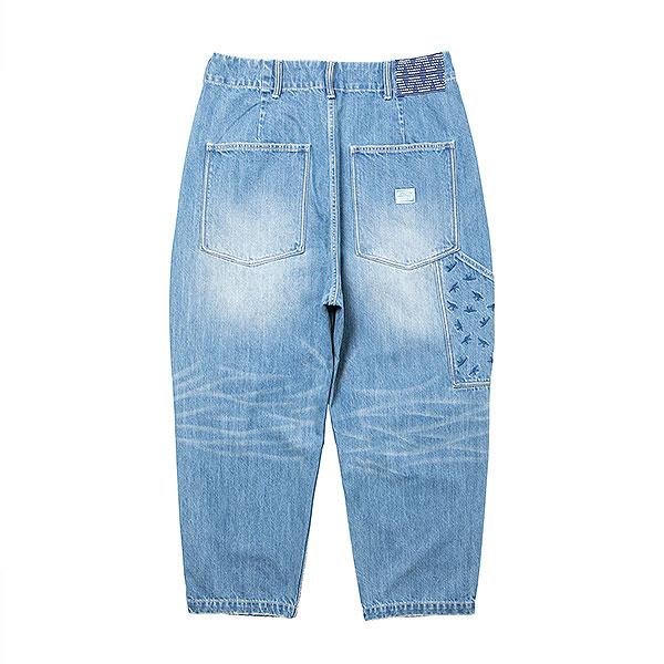 カ*イ様 リベレイダース ペイント加工 デニムパンツ サルエルパンツ リベレイダース パンツ Liberaiders DENIM SARROUEL PAINTER PANTS