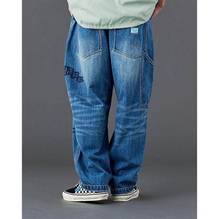 リベレイダース パンツ Liberaiders DAMAGED DENIM SARROUEL PANTS